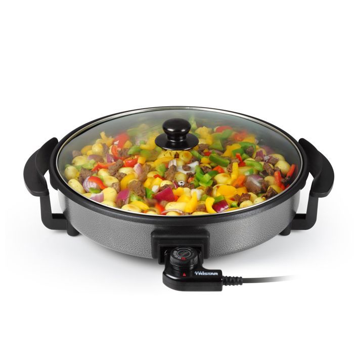 Tristar PZ-2964 Poêle avec Couvercle 40 cm 1500 W