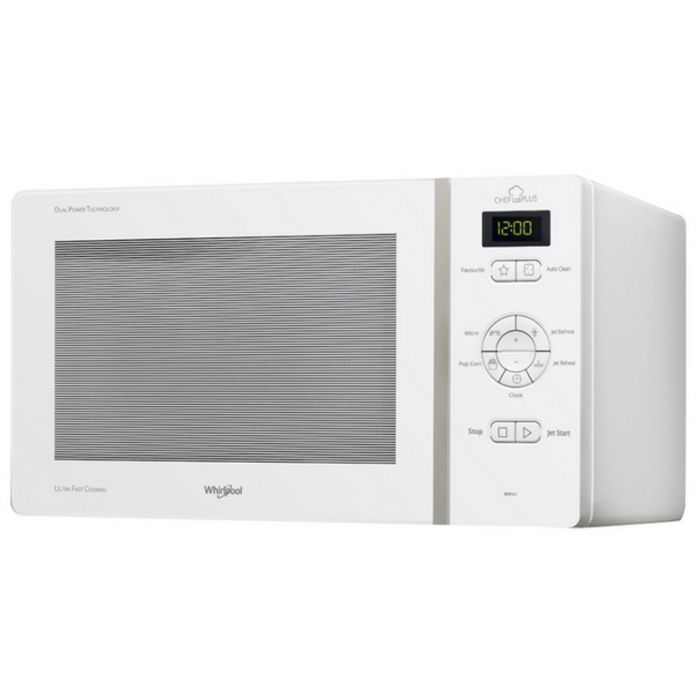 WHIRLPOOL MCP341WH-Micro ondes monofonction blanc-25 L-800 W-Pose libre