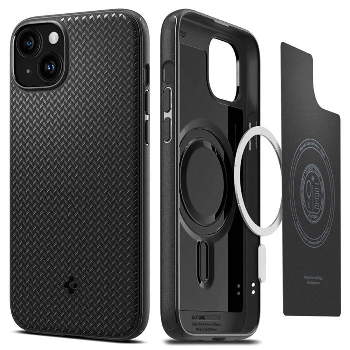 Coque de téléphone - Spigen - Mag Armor MagFit - Noir Mat - TPU - Protection militaire