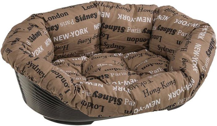 KINGDOG parc pour chien lit pour chien 75x65 cm personnalisé imperméable os noir