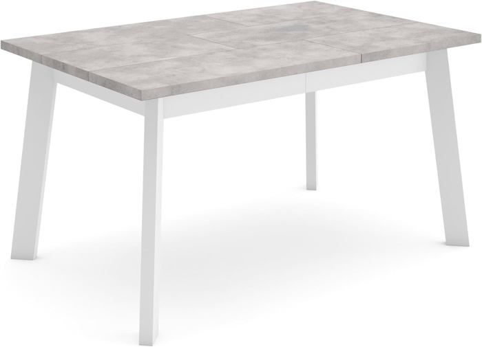 Table à Manger pour 4 à 6 Personnes, Table Rectangulaire avec Pieds en Bois de Caoutchouc Massif, 152,5 x 91,5 x 76,5 cm, Charge 120KG | Leroy Merlin
