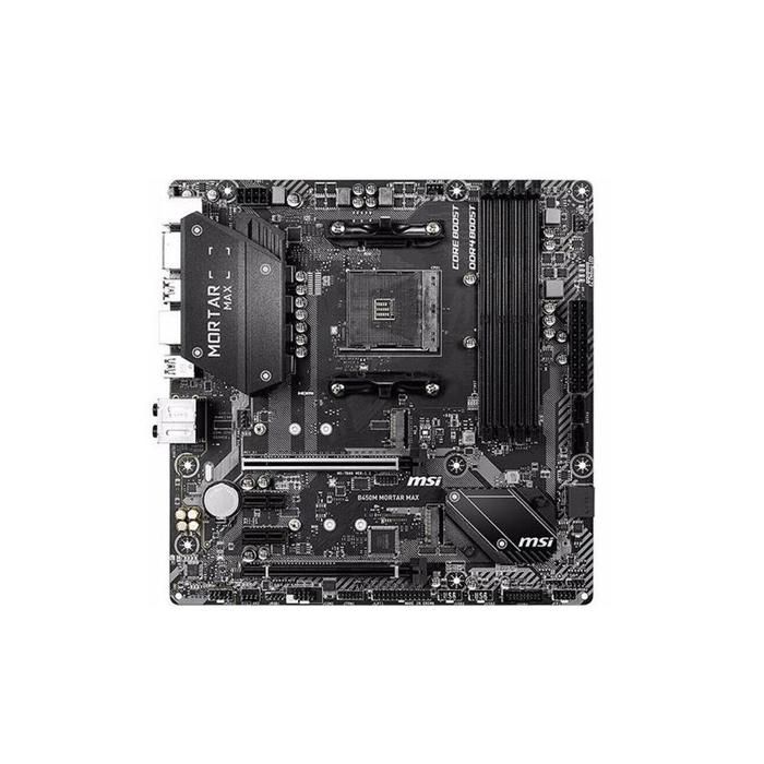 Carte mère MSI B450M MORTAR MAX AMD B450 Socket AM4 4xDDR4 SDRAM 128 Go Micro ATX - Msi