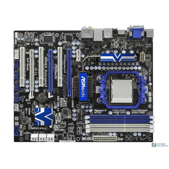 Carte mère ASRock 890GX Extreme3 AMD 890GX Socket AM3 4xDDR3 16GB ATX - Asrock