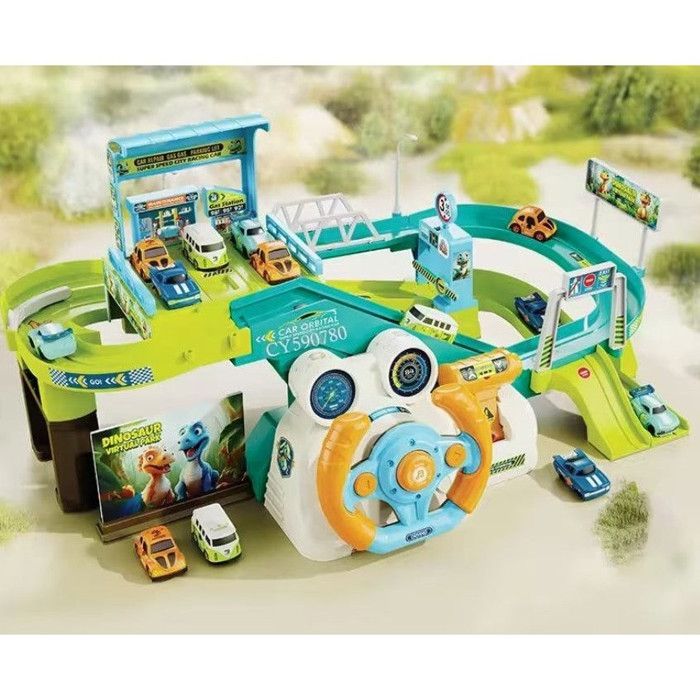 Circuit Voiture EnfantCircuit Voiture Electrique Jeuvolant fonctionnel avec lumires et sons3-10 Ans Cadeau danniv CIRCUIT MINIATURE