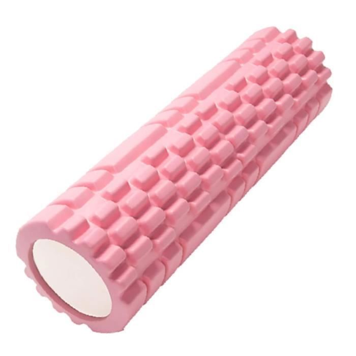 Rouleau De Massage En Mousse 35x5 Cm - Pour Fascia, Yoga, Fitness, Récupération Musculaire, Rose