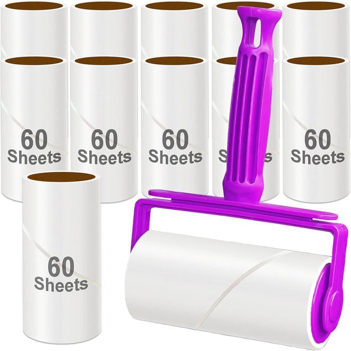 720 Feuilles De Rouleau Anti-Peluches Pour Vêtements, Rouleaux Anti ...