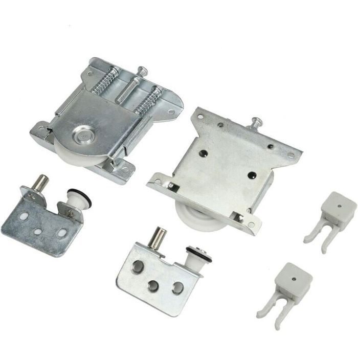 Roulettes pour portes coulissantes - Virex® - Diamètre 43 mm - Capacité de chargement 20 kg - Acier zinc et nylon