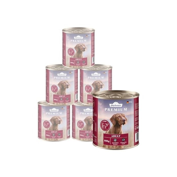 Pâtée - DEHNER - Premium - Bœuf - Sans céréales - Chiens adultes