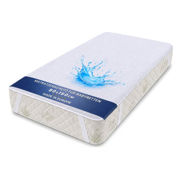 Protege matelas imperméable 80x160 cm - housse anti-acariens protège-matelas lavable alèse lit enfant ou surmatelas