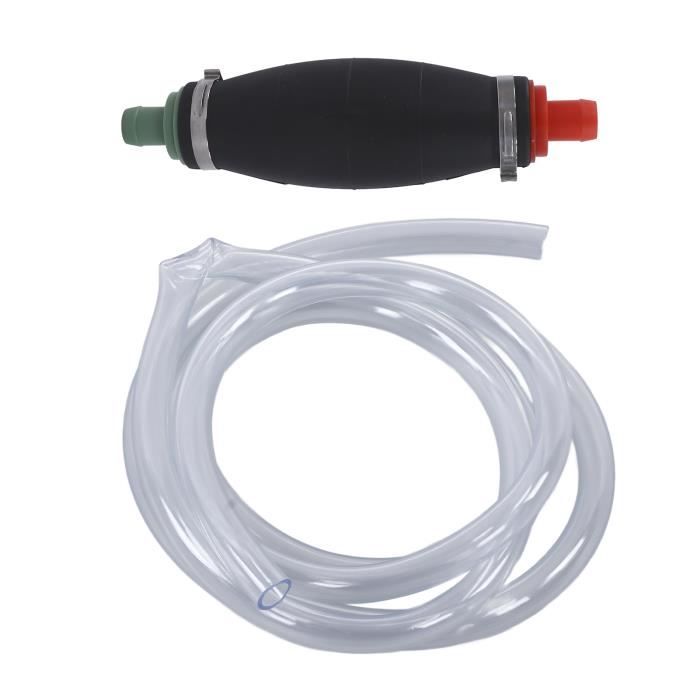 Pompe à Siphon, Pompe à Siphon à Essence Avec Tuyau De 3 M, Pompe De 3 M Pompe De Transfert De Carburant Manuelle Pompe A Main Avec Valve De Debit 92201203