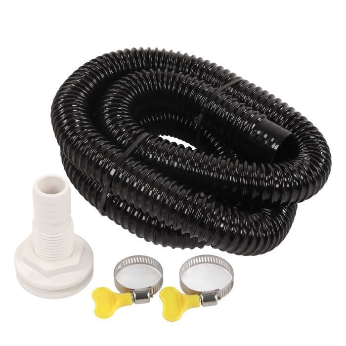 Kit Tuyau Pompe De Cale Marine 1-1/8" (29 Mm) - 1,8 M Soufflet PVC + Colliers Inox Pour Raccord Traversant Coque