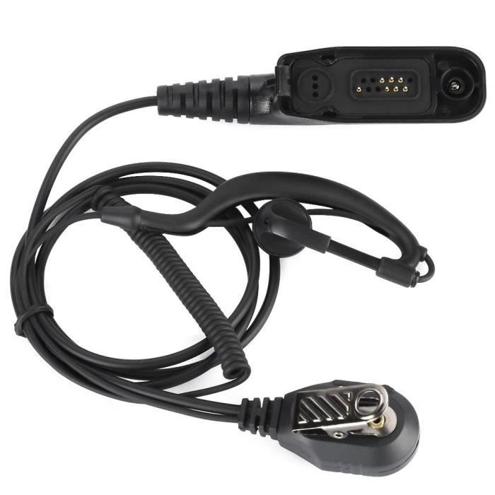 Écouteur Radio Type D Avec Micro Et Bouton PTT - Prise 2,5 Mm - Pour Sécurité, Gardes Du Corps