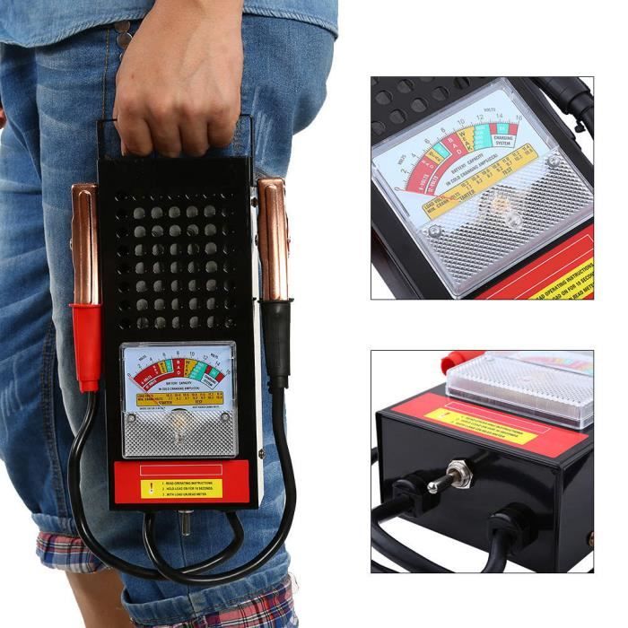 Testeur De Batterie Voiture Garneck 12V - Diagnostic Rapide Batterie Et Système De Charge, Affichage LED