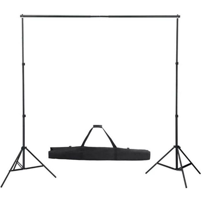 Support de fond avec système pour studio photo télescopique 155-300 cm