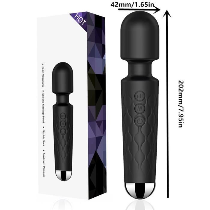 Vibromasseur - Magic Wand - 2 en 1 - Grosse tte - Vibrant - Noir - Cdiscount Boutique Erotique Vibromasseur - Magic Wand - 2 en 1 - Grosse tte - Vibrant - Noir - Cdiscount Boutique Erotique
