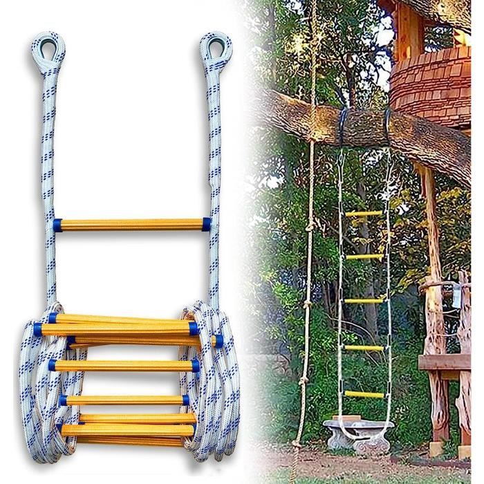 Échelle De Secours Ignifuge, Longueur De 10m, Capacité De Charge