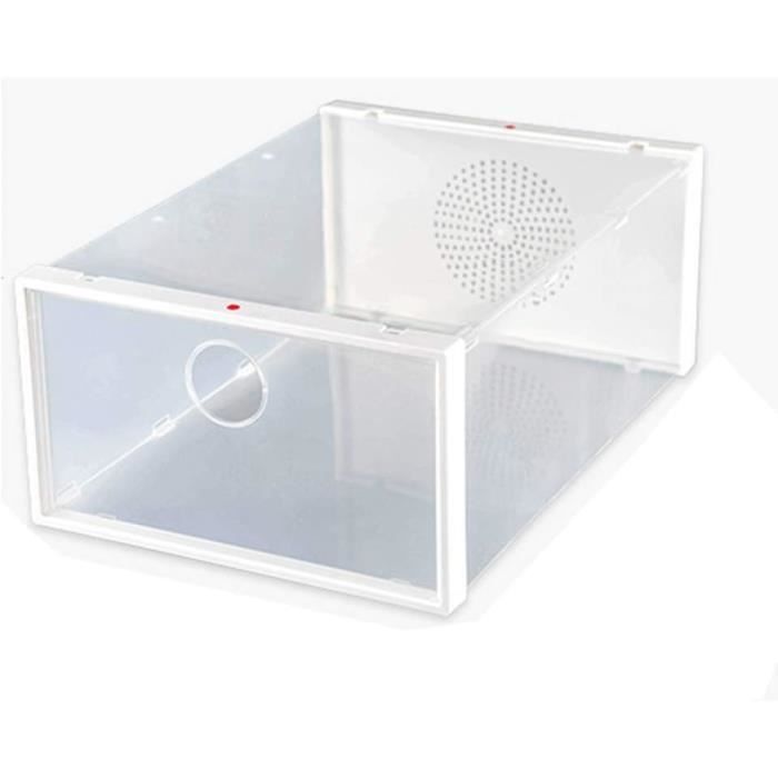 Lot De 40 Boîtes De Rangement Pour Chaussures - Plastique Transparent - Kurtzy