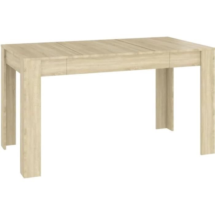 Table De Salle À Manger Table À Dîner Table De Repas Meuble De Cuisine Table De Cuisine Maison Intérieur 140X745X76 Cm Agglo[Z21]
