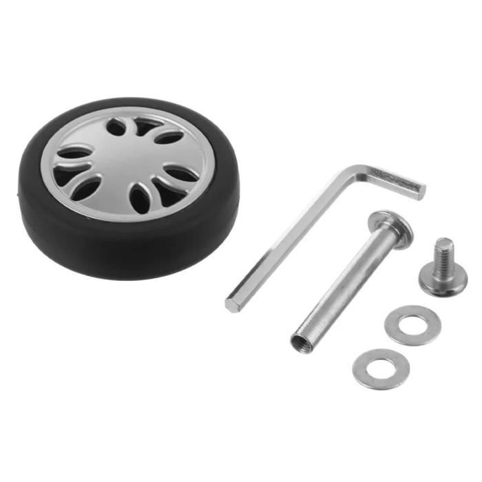 2pcs Set Roues De Valise Remplacement Kit De Réparation
