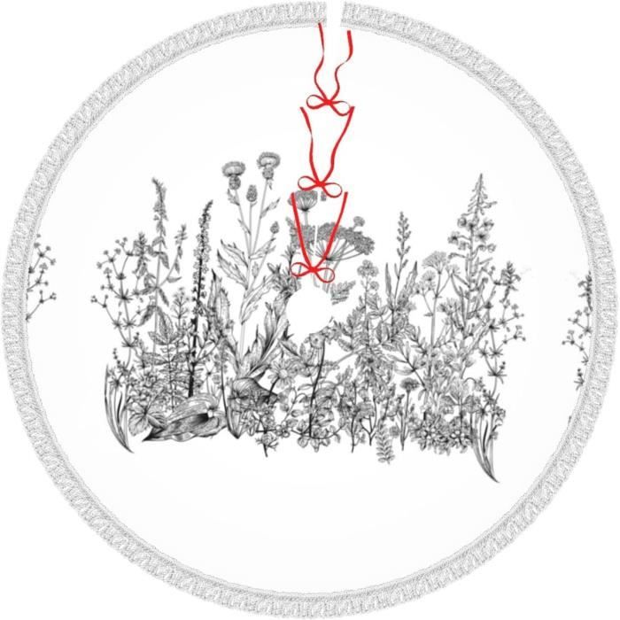 12 Mini Bonnets De Noël Blancs Avec Pompon - Pour Décoration Sapin, Bricolage DIY - Taille ~4x2,7 Cm