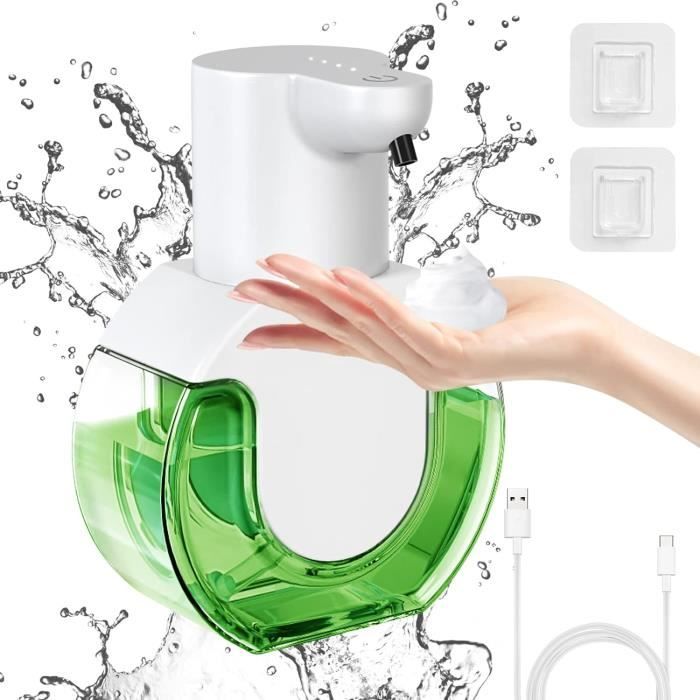 Distributeur De Savon Automatique Sans Contact 500ml - Rechargeable USB, 4 Niveaux De Mousse, Écran LED Et IPX5