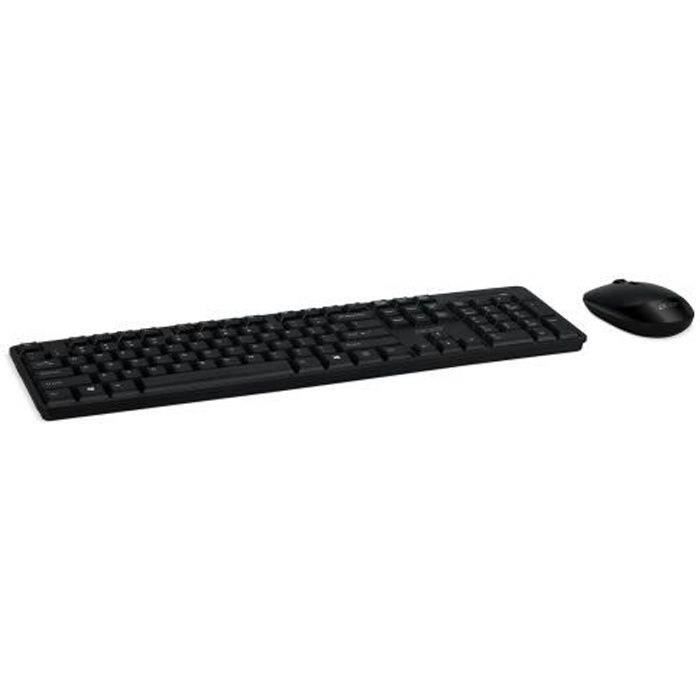 ACER Chrome Combo Set AAK970 – Ensemble clavier et souris sans fil – 2.4 GHz – Français – Noir et argent