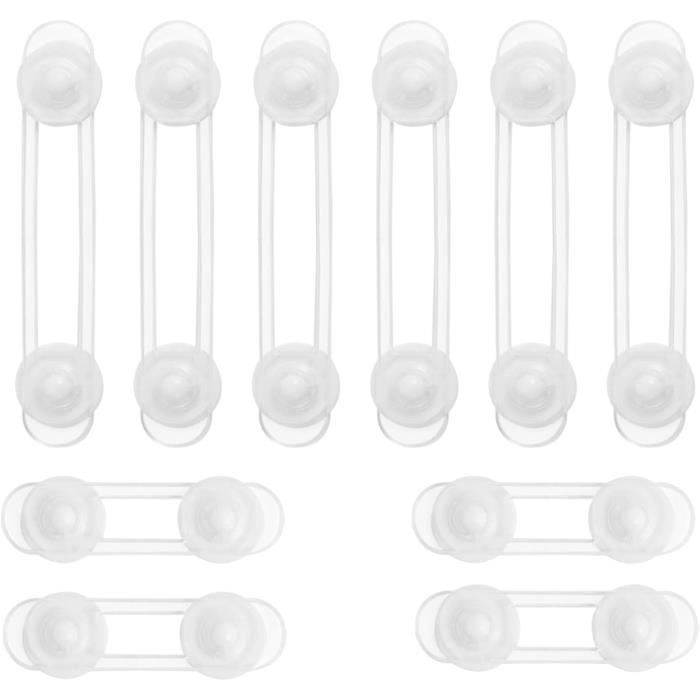 Bloque Porte Sécurité Enfant Kit Sécurité Enfant 8 Bloque-portes - Protection Tiroirs, Placards, Frigo Et Toilettes Accessoire Puériculture