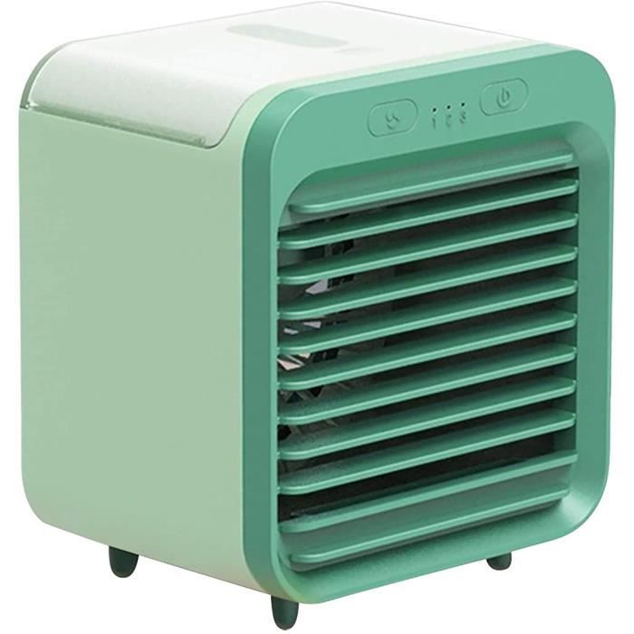 Climatiseur Mobile Portable SilencieuxRefroidisseur dair CoolerUSB RechargeableSept Lumières de Couleur Vent à 3 Vitesses[236]