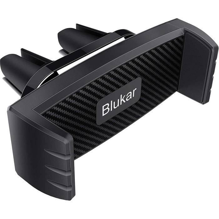 Blukar Support Téléphone Voiture, Support à Grille d'aération Support  Ventilation Rotation 360° avec 2 Clips pour Smartphones et GPS - Cdiscount  Téléphonie