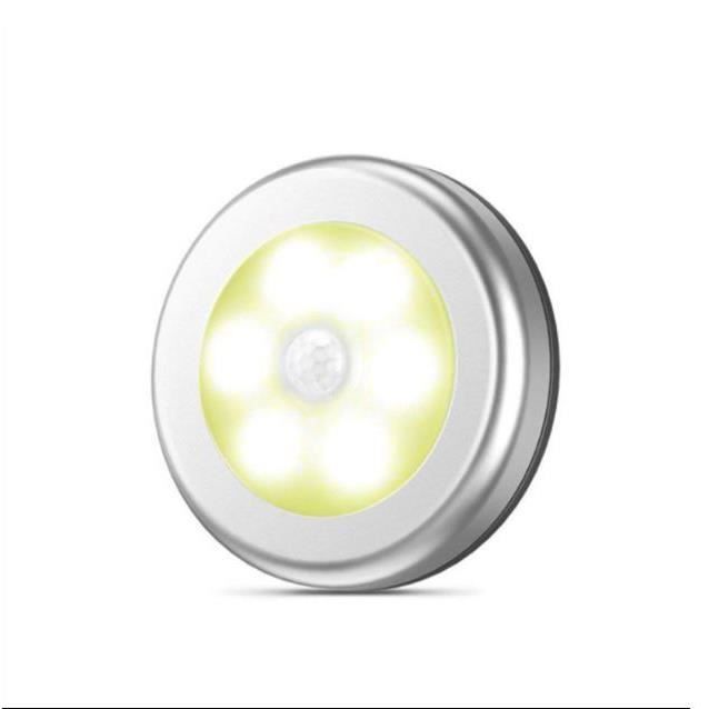 Veilleuse detecteur de mouvement intérieur lampe led detecteur de mouvement pile pour escaliers lumière jaune