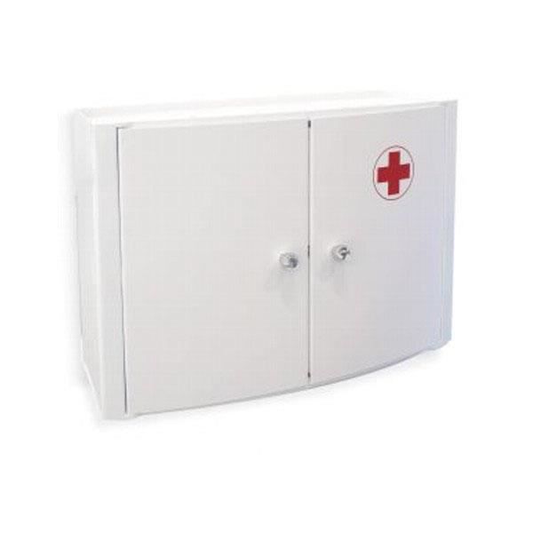 Armoire à médicaments - TATAY - 2 antines - Plastique - Blanc - Design contemporain Armoire à médicaments - TATAY - 2 antines - Plastique - Blanc - Design contemporain