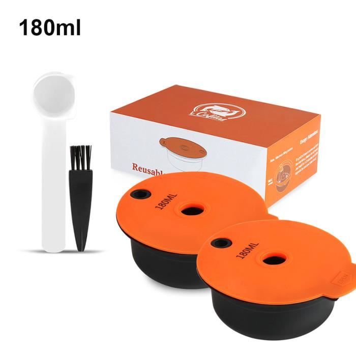 180 ml2 Capsules De Café Rechargeables, Pour Machine Tassimo Bosch