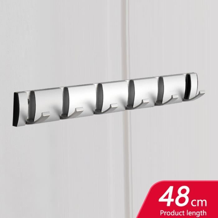 Lot De 5 Crochets Muraux Adhésifs Décoratifs - Support Jusqu'à 10 Lbs, Sans Perçage - Pour Salle De Bain, Cuisine, Chambre
