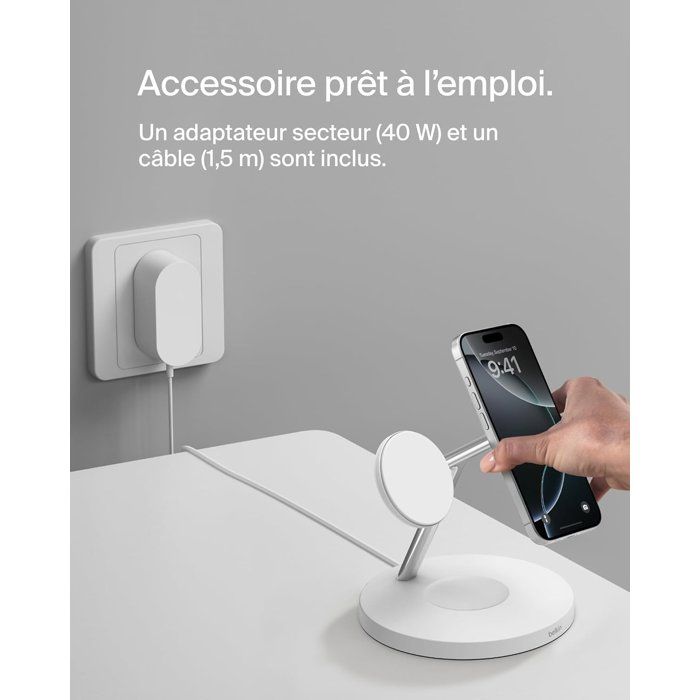 Station de recharge BELKIN Qi1 3 en 1