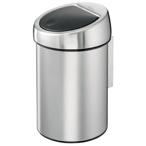 Poubelle de cuisine touch bin 60l Couleur silver Brabantia