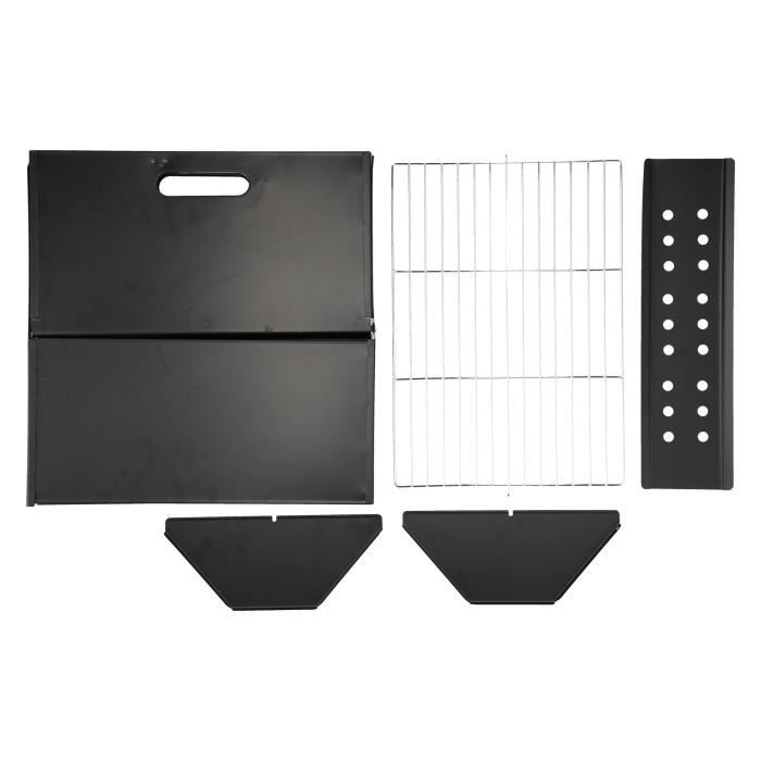 Grille De Barbecue En Fonte émaillée YRHome - 54 X 34 Cm, Antiadhésive Et Durable