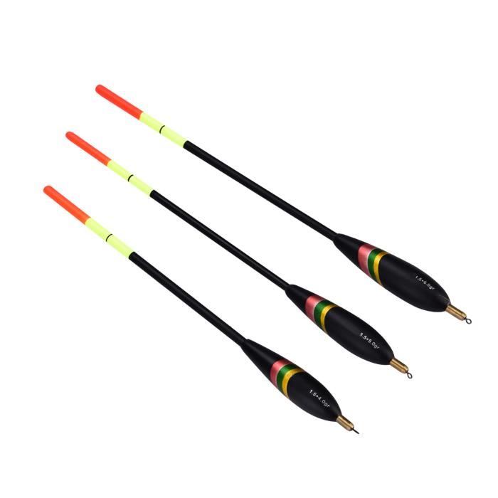 Flotteurs Pêche En Balsa – Lot De 10, Colorés – Pour Truite, Bar, Poisson-Chat, Sensibles Et Stables