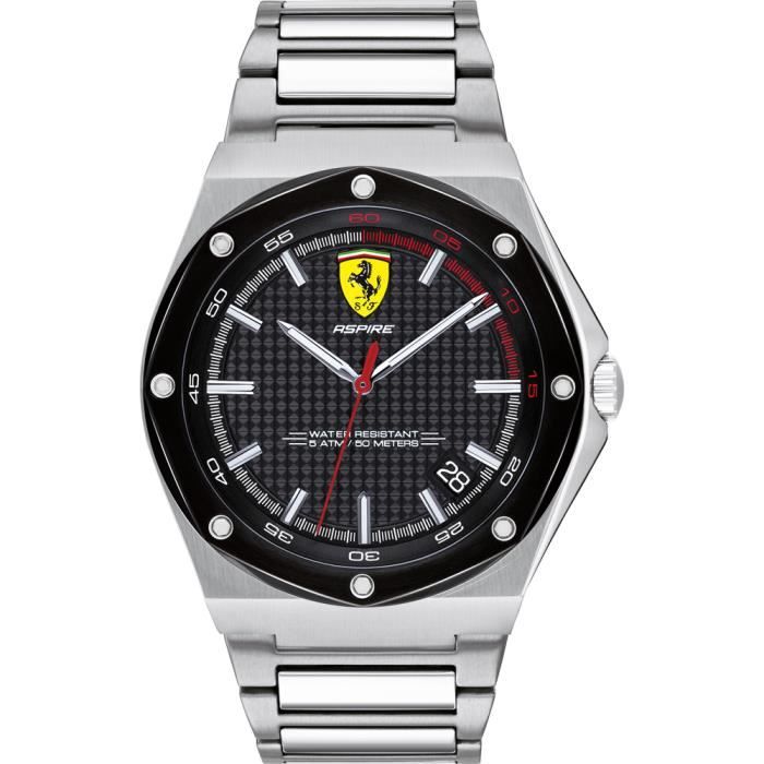 Ferrari-Montre Analogique pour Homme à movement Quartz en Acier inoxydable - 0830666