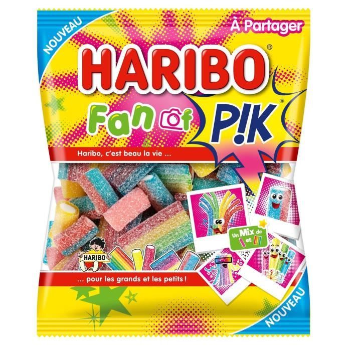 LOT DE 3 - HARIBO - Bonbons Fan Of Pik - sachet de 200 g