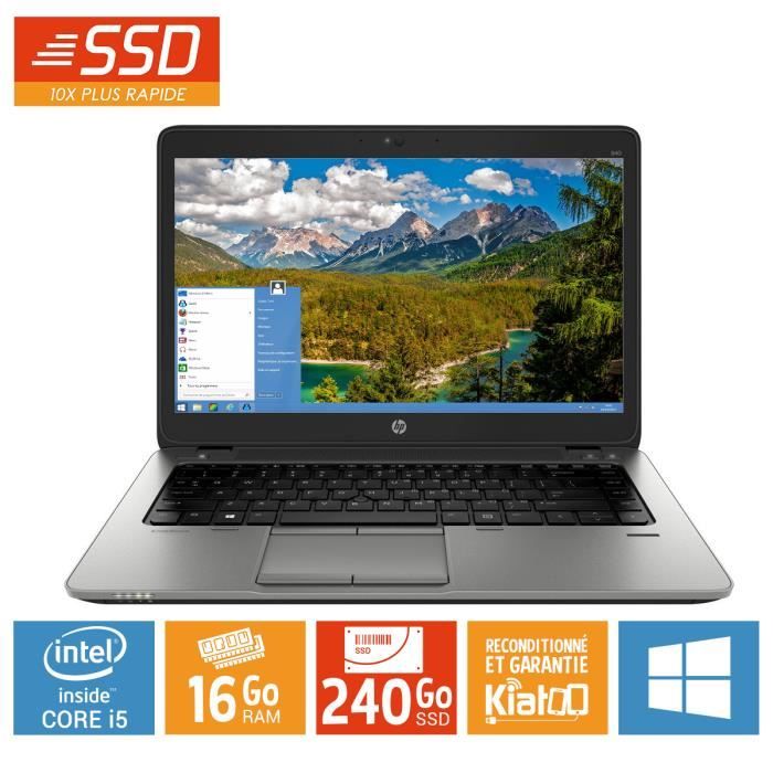 Top achat PC Portable "Pc portable HP elitebook 840 G1 core i5 16 go ram 240 go disque dur ssd Windows 8.1 pro ordinateur portable reconditionné " pas cher Top achat PC Portable "Pc portable HP elitebook 840 G1 core i5 16 go ram 240 go disque dur ssd Windows 8.1 pro ordinateur portable reconditionné " pas cher