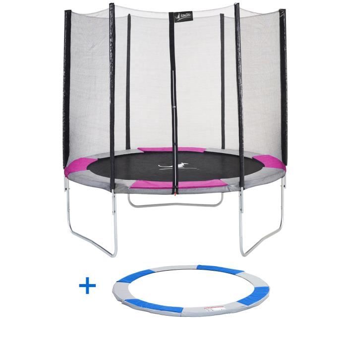 /Ø300 Trampoline Rond avec Filet de s/écurit/é Coloris Rose et Gris /Ø250 /Ø360 /Ø430cm RALLI Kangui