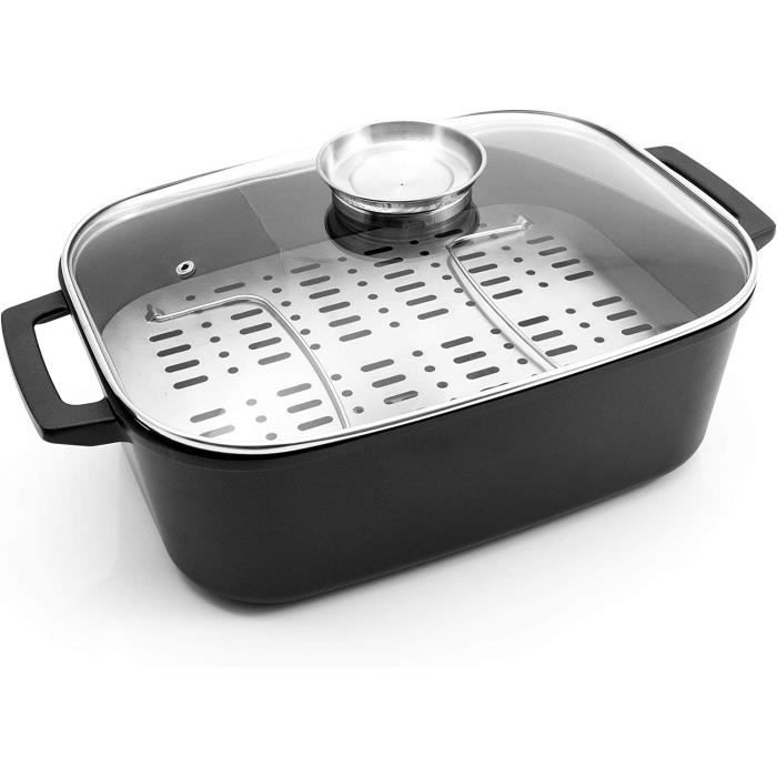 Sauteuse Couleur Cuivre Anti-adhésive Avec Couvercle Laguiole