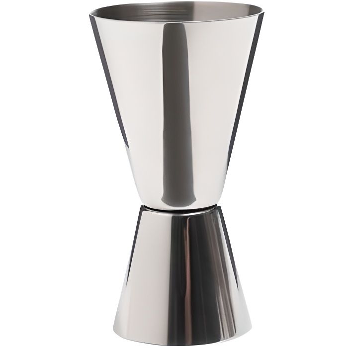 Jigger De Bar Professionnel En Acier Inoxydable 304 - Double Doseur 30ml/60ml - Design Anti-bascule - Pour Cocktails Précis - Lave-vaisselle Safe - 8