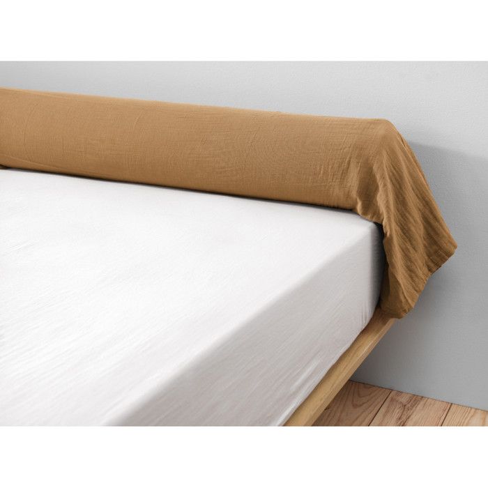 Taie De Traversin Douillette En Flanelle Coton Ficelle - 43x185cm - Hedda - Chaud & Infroissable - OEKO-TEX