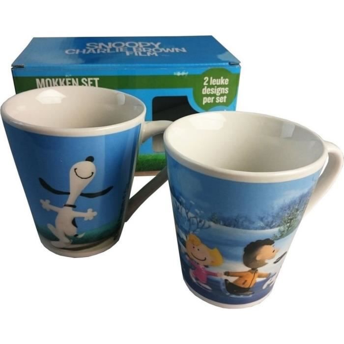 Coffret de 2 Mugs Snoopy amp Charlie Brown