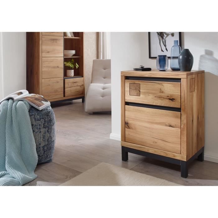 Commode - Bois massif de chêne sauvage huilé (Bois naturel) - VILLANDERS 132 Commode - Bois massif de chêne sauvage huilé (Bois naturel) - VILLANDERS 132