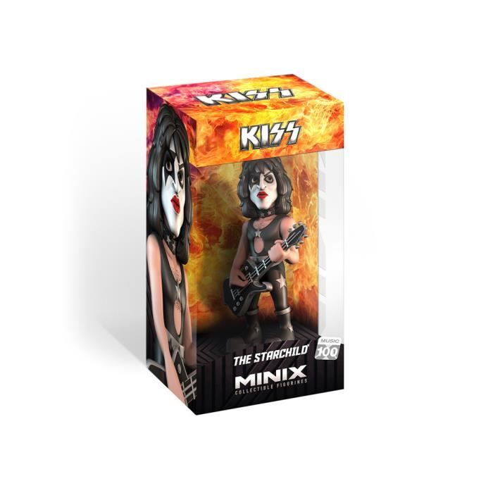 Minix Music #103 – Kiss Catman – Figurine PVC 12 Cm – Collection Officielle, Boîte Expo – Un Must Pour Les Fans De Rock