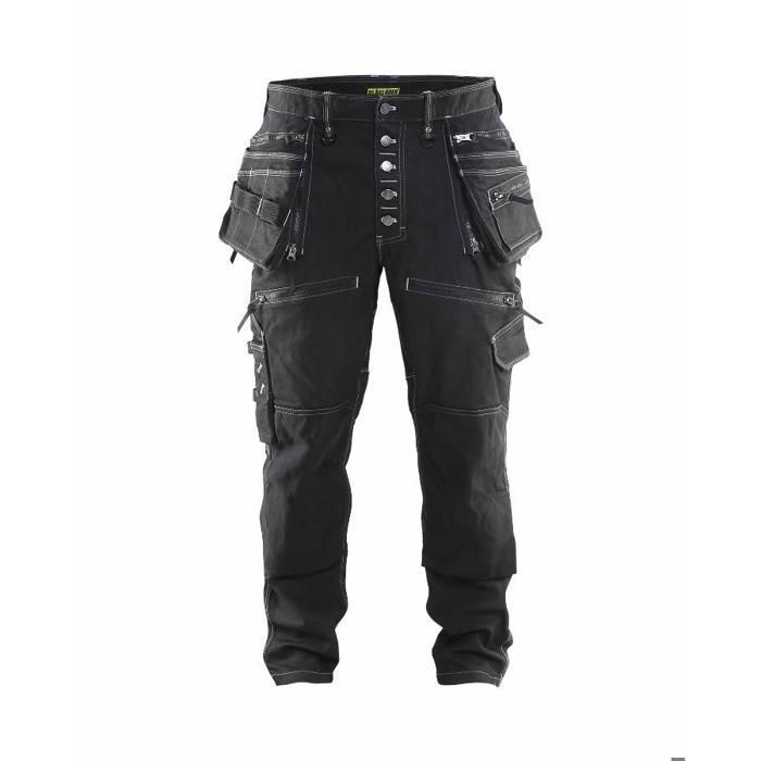 Pantalon de travail Artisan Blaklader X1900 Cordura Denim Stretch - Noir - 40