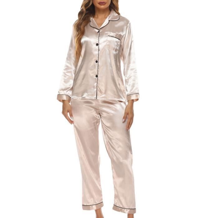Ensemble de Pyjama pour Femme à Manches Longues - Champagne - Toutes ...