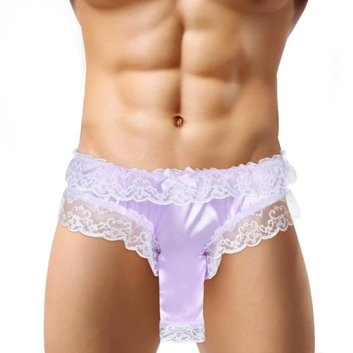 slip en dentelle homme